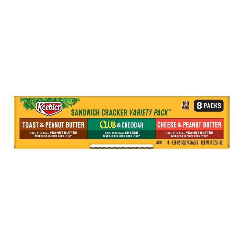 Keebler Variety Pack Sandwich Crackers - 8ct