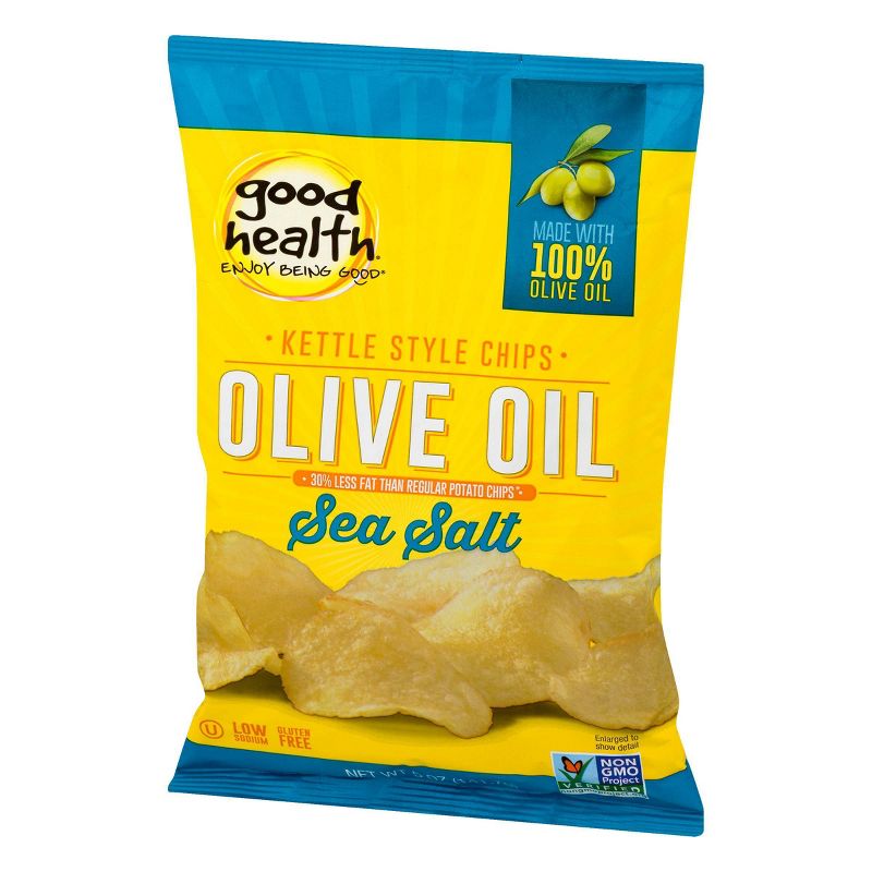 Good Health Olive Oil & Sea Salt Kettle Chips - 5oz