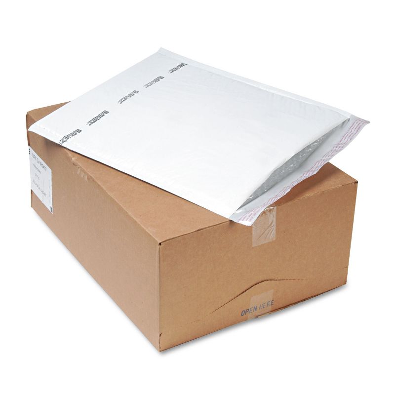 Sealed Air Jiffy TuffGard Self-Seal Cushioned Mailer #7 14 1/4 x 20 White 25/Carton 37715