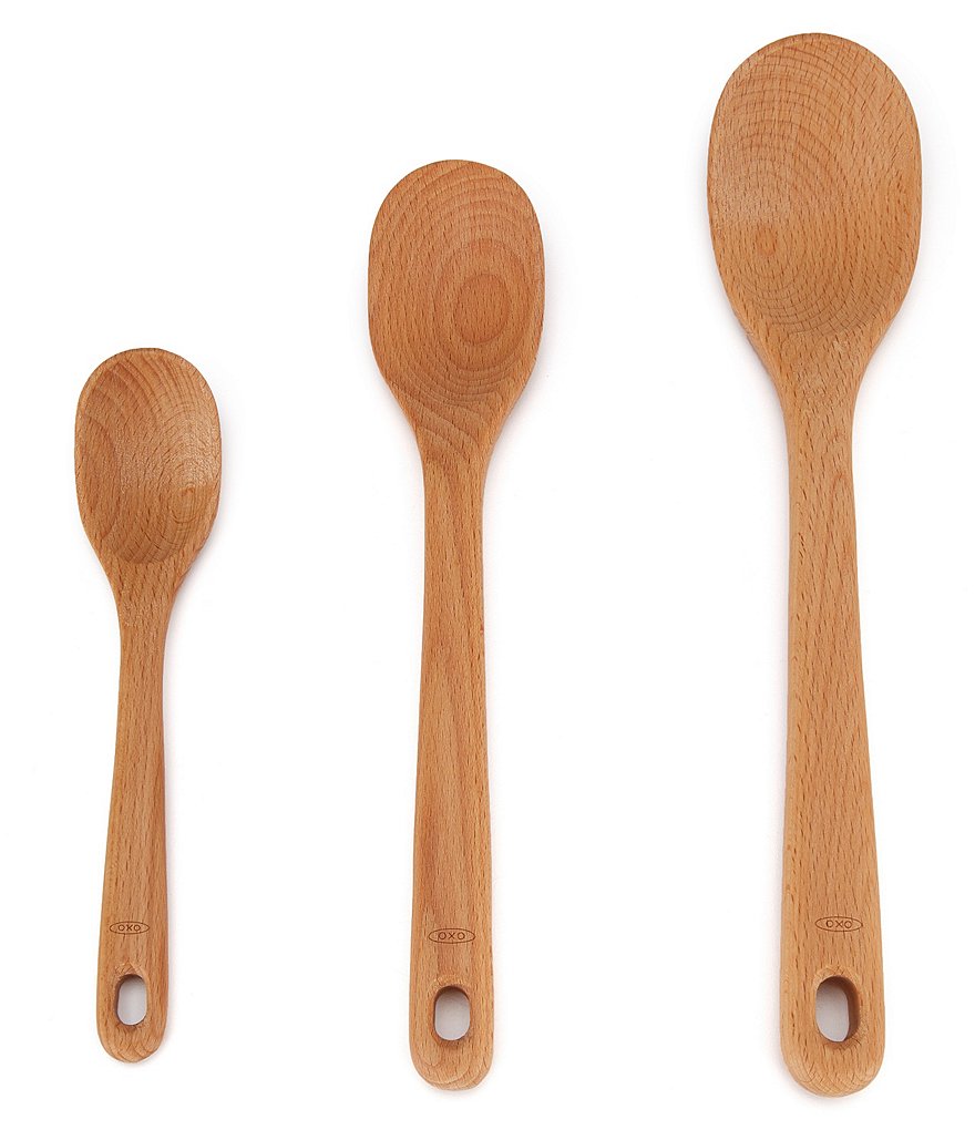 OXO Good Grips 3-Piece Wooden Spoon Set