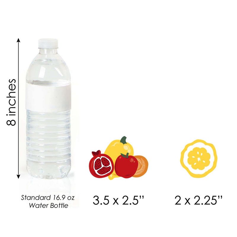 Big Dot of Happiness Sukkot - Dessert Cupcake Toppers - Sukkah Clear Treat Picks - Set of 24