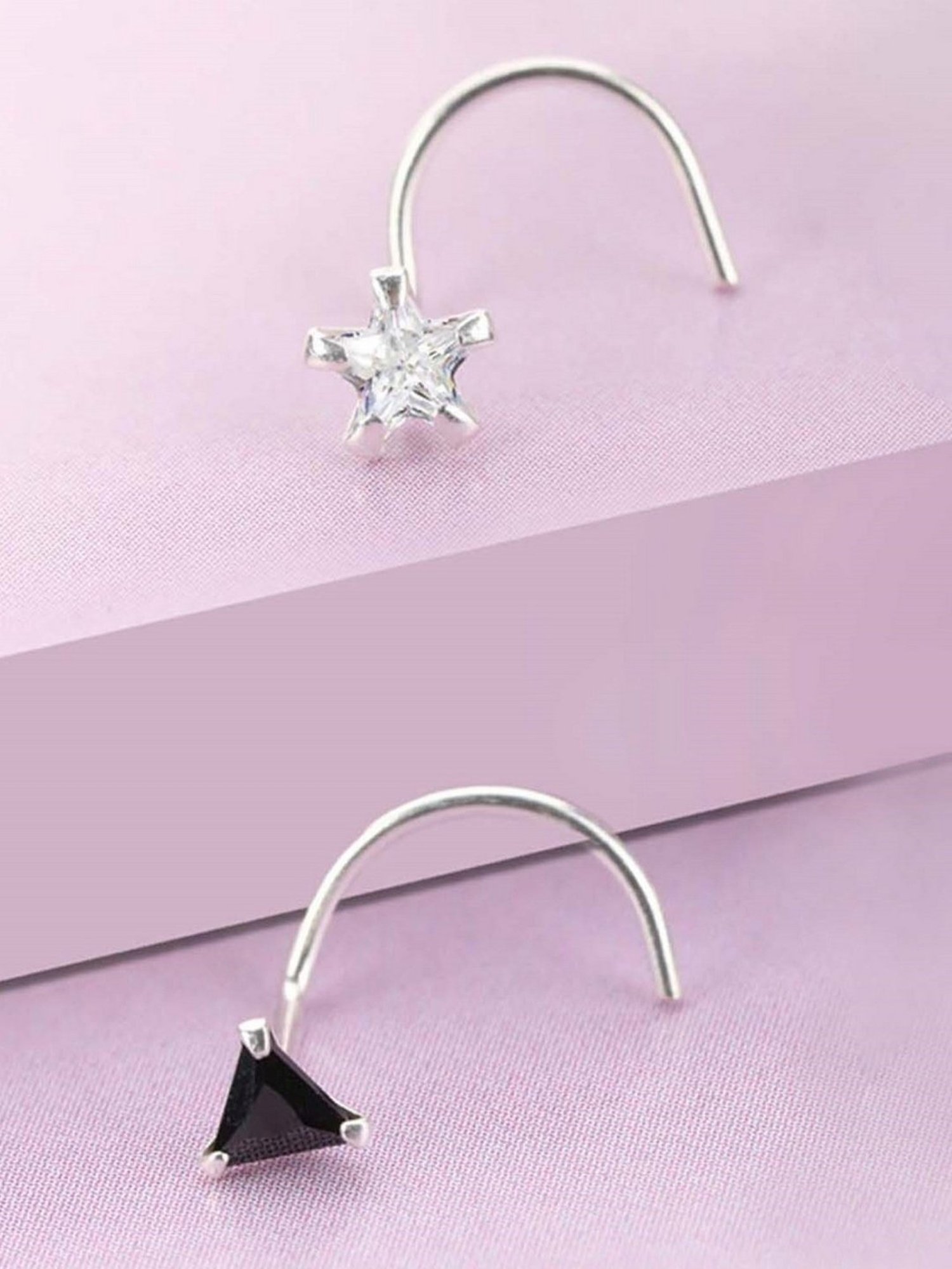 March by FableStreet 92.5 Sterling Silver Classic Nose Ring