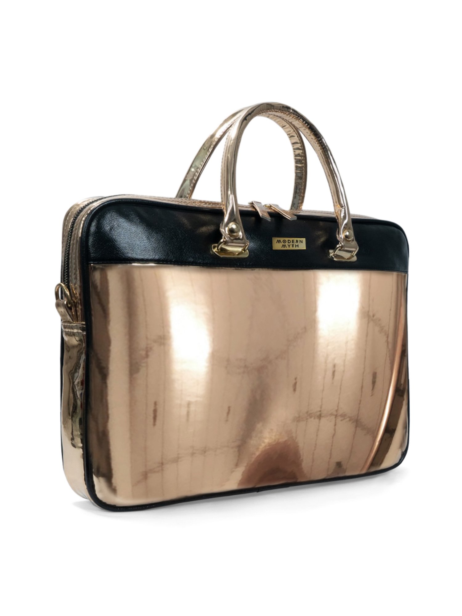 Modern Myth Golden Large Laptop Handbag