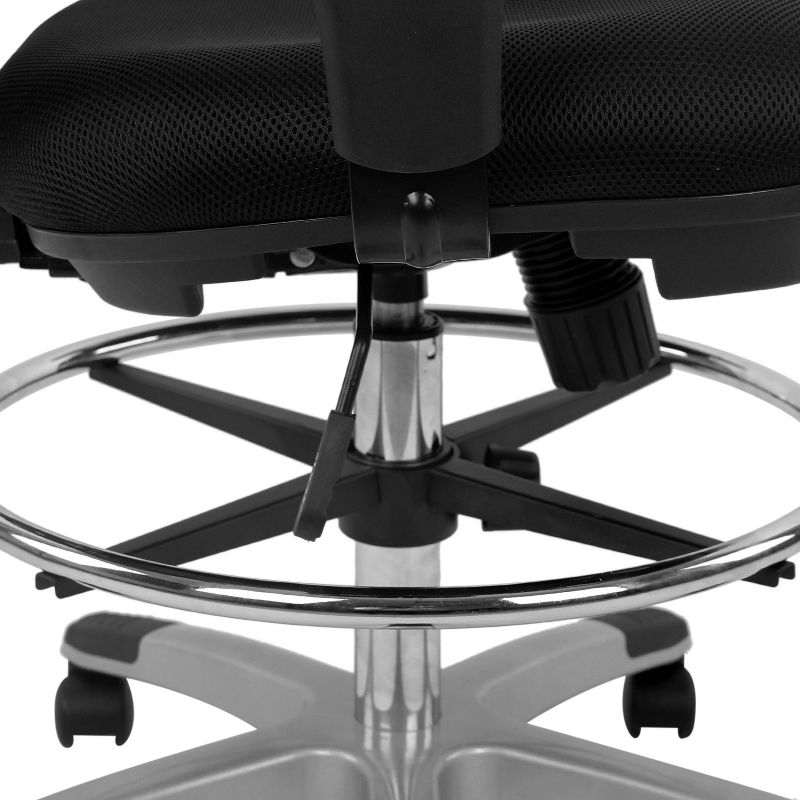 Mission Drafting Chair Black - Poly & Bark