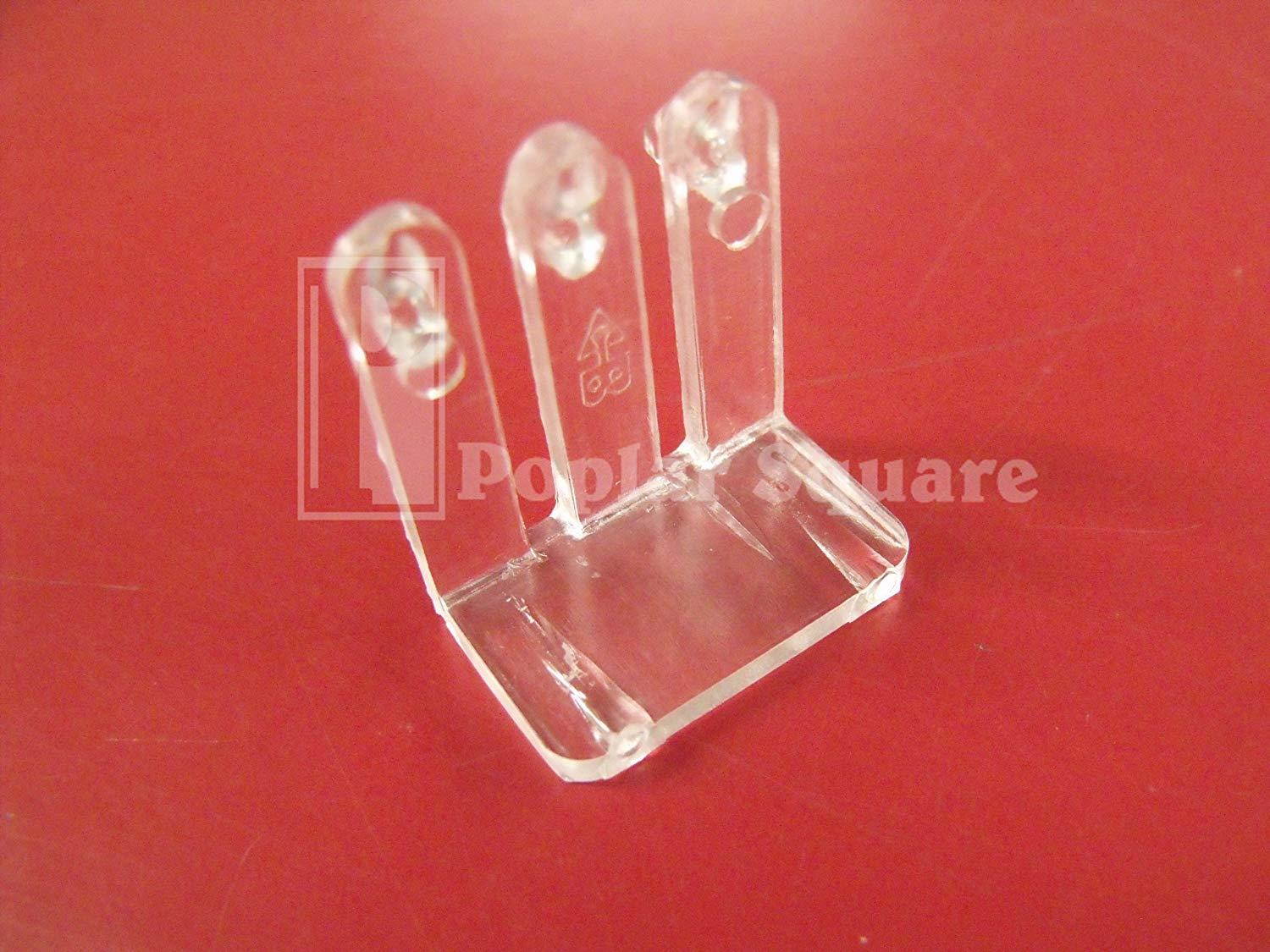 Bmi Clear Plastic False Front Clips #1931CL (4 Clips)