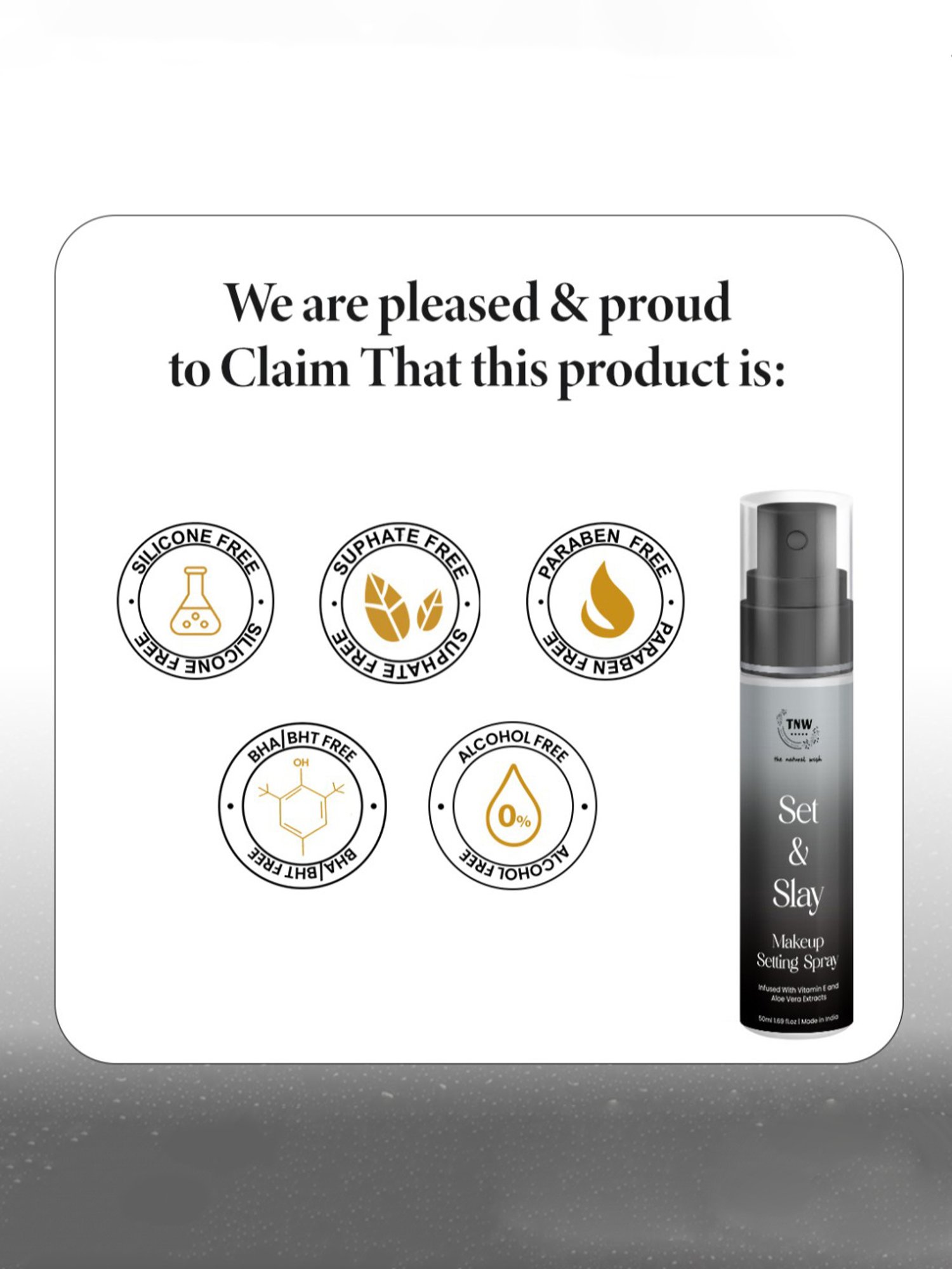 TNW-The Natural Wash Set & Slay Makeup Setting Spray - 50 ml