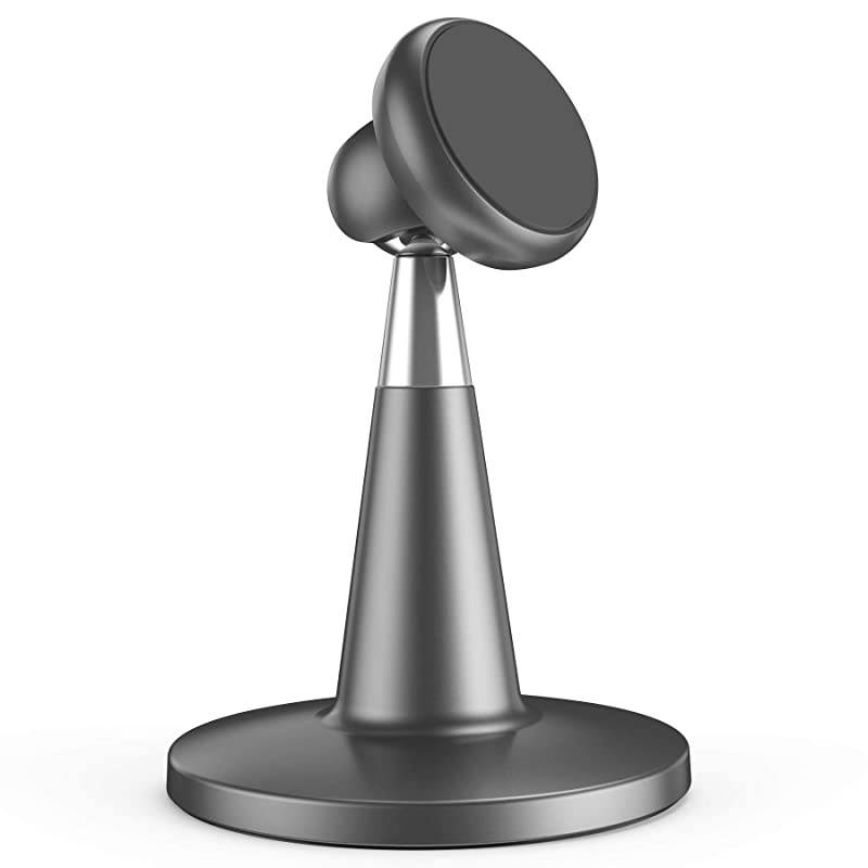 Magnet Phone Holder Desk  Desktop Magnetic Cell Phone Holder Compatible with iPhone SE 11Pro XR 8 X 7 6 6s PlusAndroid Smartphone Stand for Office Desk Gray