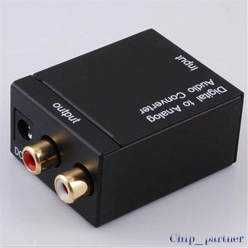 Digital to Analog Optical Fiber Audio Switch Converter Toslink Coaxial RCA Audio