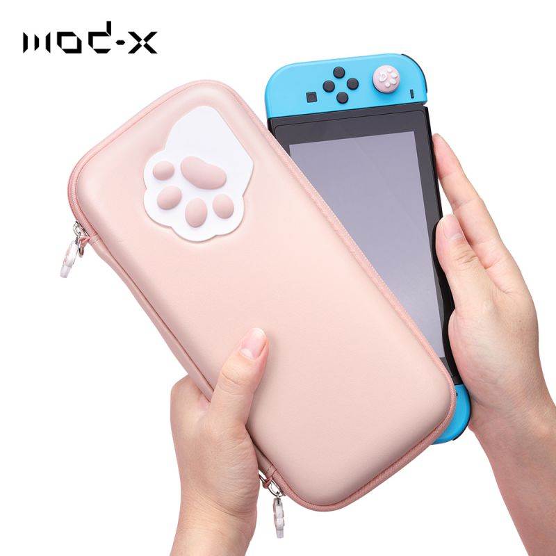 Cute Paw Cute Pouch for Nintendo Switch Bag Travel Carrying Case for Nintendo Switch Lite Games Hard Portable Storage Bag