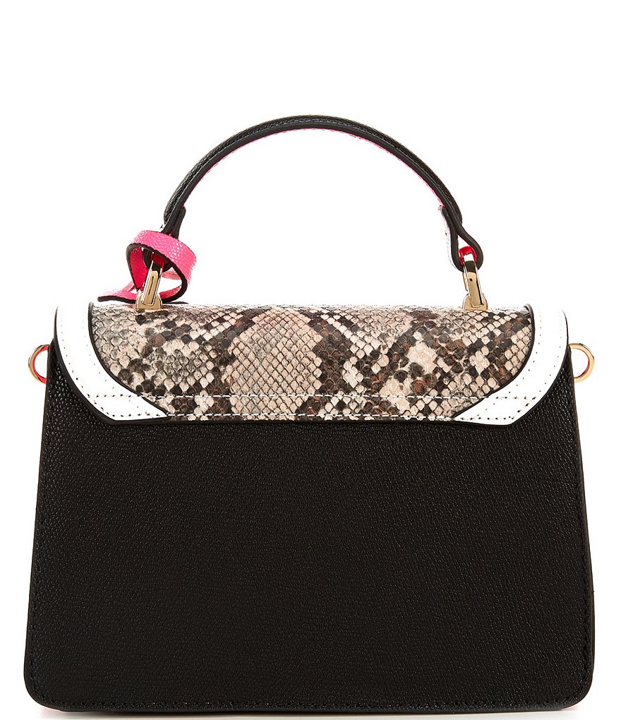 ALDO Etiwen Snake Colorblock Top Handle Satchel Bag