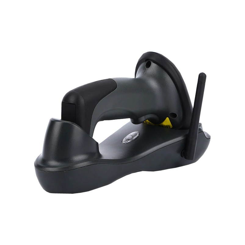 Laser Barcode Scanner 1D Laser 433MHz Wireless Barcode Reader with 650nm Visible Laser Diode
