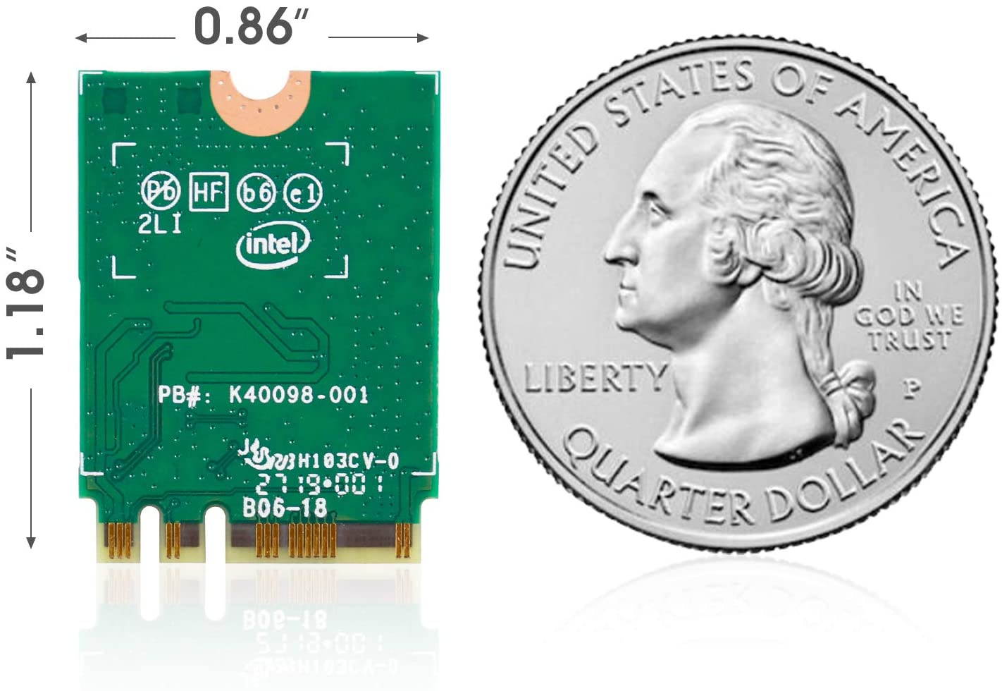 EDUP WiFi 6 M.2 Module AX 3000Mbps Network Adapter with Bluetooth 5.1 Wireless Wi-Fi 6 Card 2.4G/5Ghz 802.11ax MU-MIMO for Laptop PC with Windows 64 bit - Intel Model AX200NGW