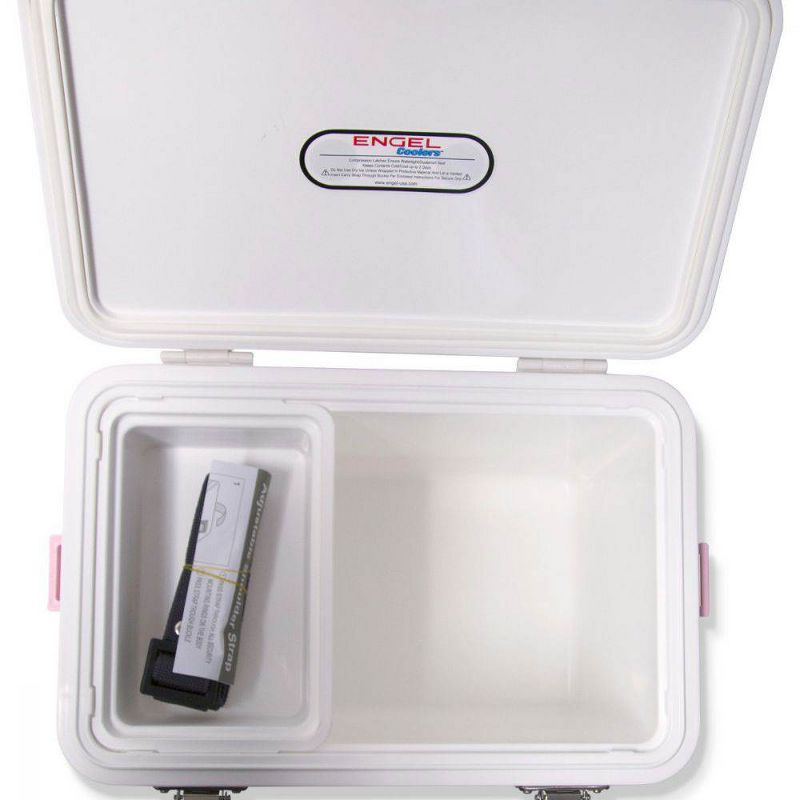 Engel UC19B 19 Quart Fishing Live Bait Dry Box Ice Cooler with Stain/Odor-Resistant Surface and Shoulder Strap, Arctic Blue