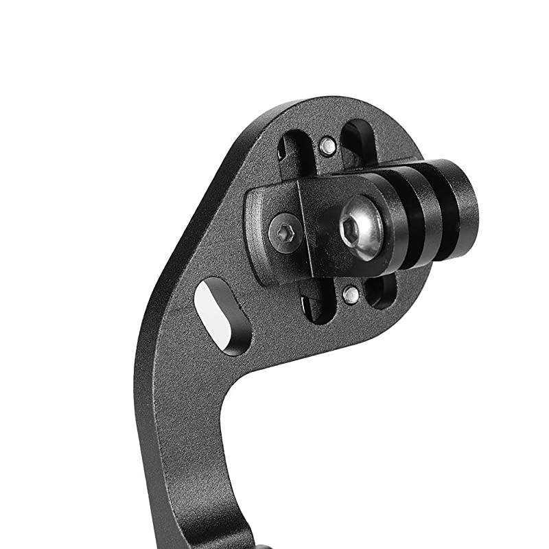 Bike OutFront Mount Bicycle Handlebar Combo Mount for Garmin Bryton Gopro FlashlightCompatible with 318mm 254mm Handlebar Black