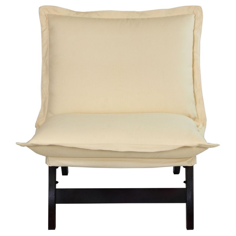 Folding Lounger Chair - Espresso - Flora Home