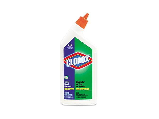 Clorox 00031EA Toilet Bowl Cleaner w/Bleach, 24 oz. Bottle