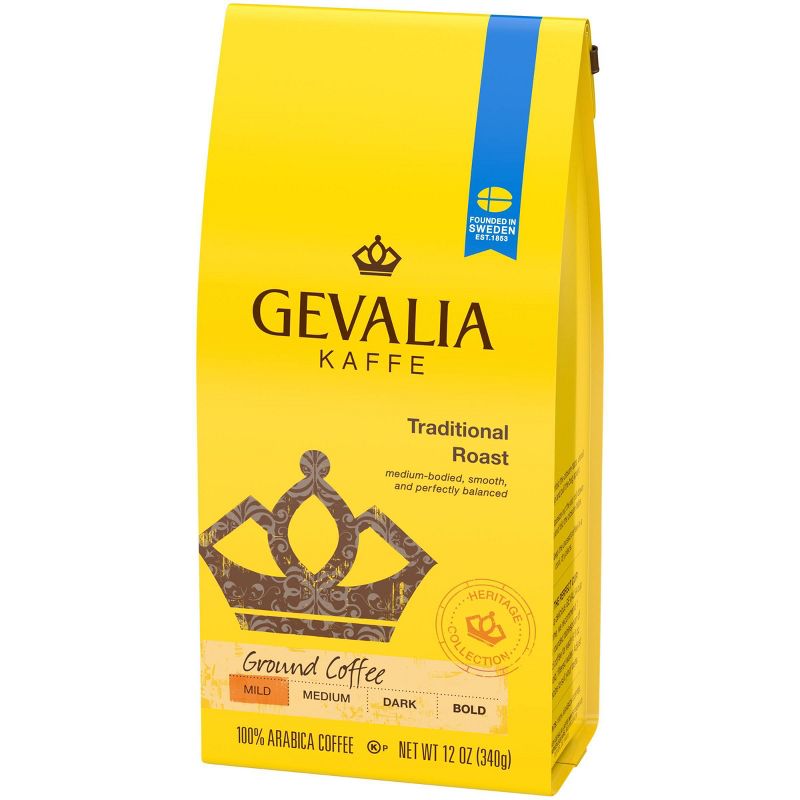Gevalia Traditional Mild Light Roast Ground Coffee - 12oz