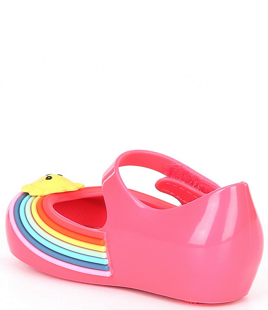 Mini Melissa Girl's Mini Ultra Girl Sunny Day Peep Toe Mary Janes (Infant)