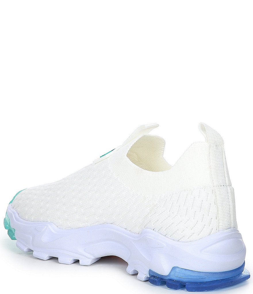 Kurt Geiger London Girl's Mini Lettie Knit Slip-On Rainbow Sole Sneakers (Youth)