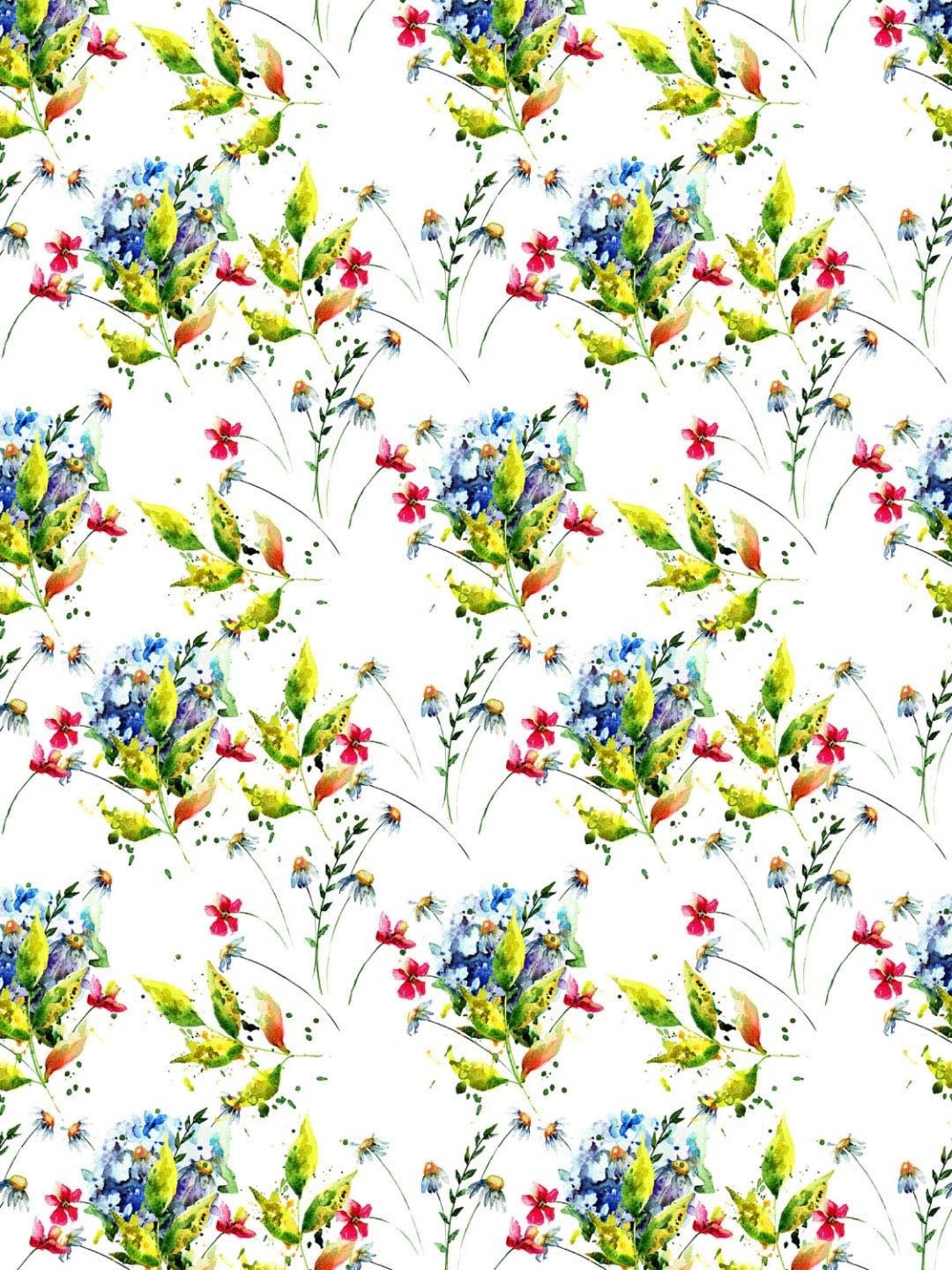 SPACES DRAPE STORY Elegent White & Green Polyester 5 ft Window Curtain - Set of 2