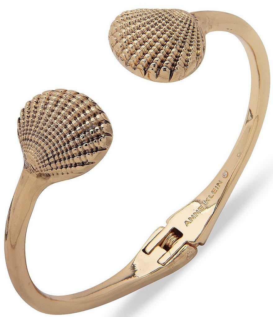 Anne Klein Hinge Shell Bracelet