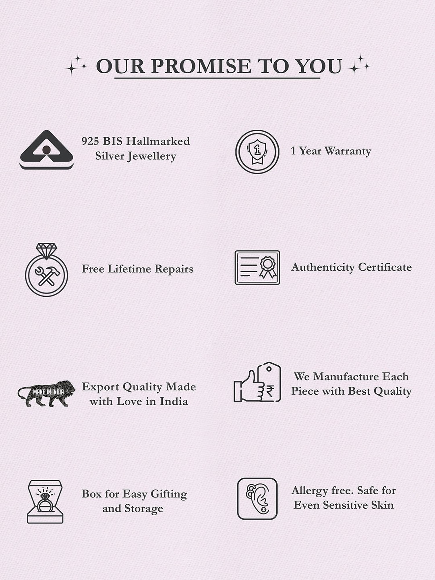 Ornate Jewels 925 Silver American Diamond Gold-Plated Sparkling Hearts Stud Earrings for Women