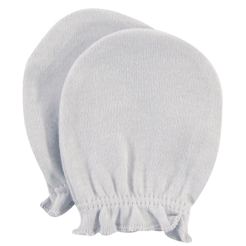 Hudson Baby Infant Girl Cotton Scratch Mittens, Cloud Mobile Pink, 0-6 Months