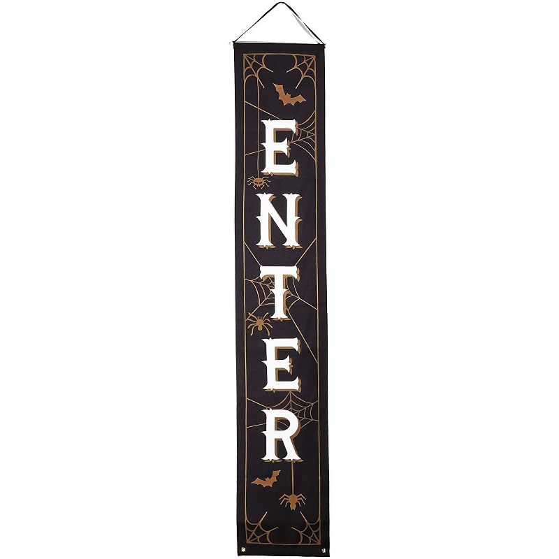 Spooky Central 3 Pack Halloween Porch Wall Decorations, Enter If You Dare Welcome Signs (2 Sizes)