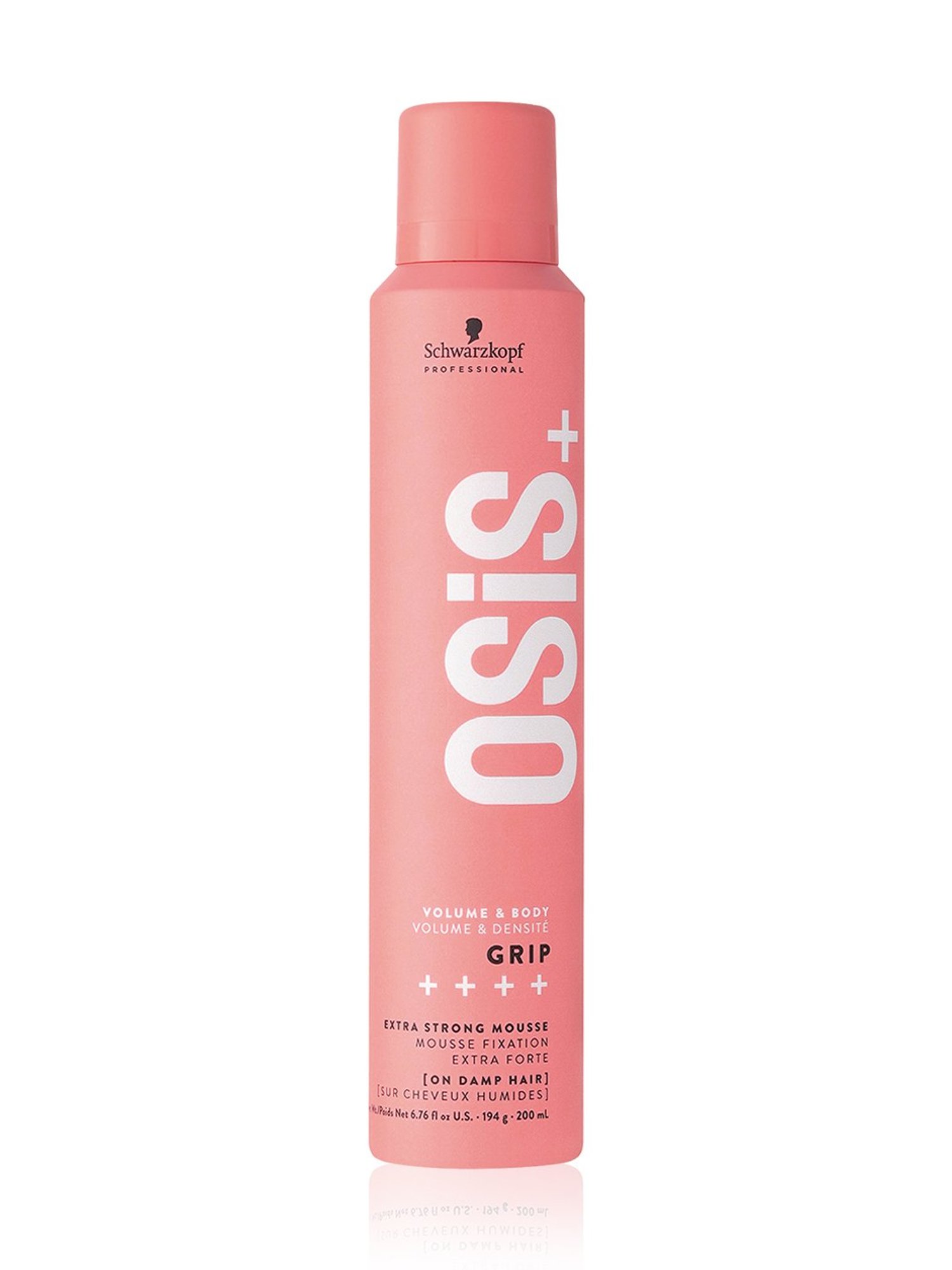 Schwarzkopf Professional Osis+ Volume & Body Grip ++++ Extra Strong Mousse - 200 ml