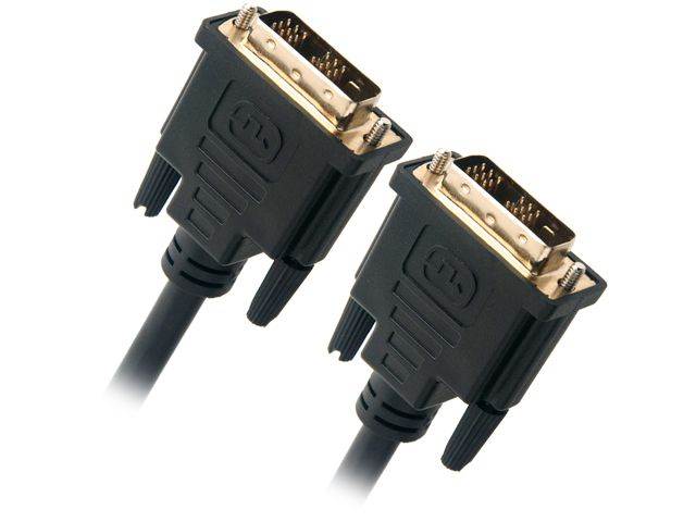 DAT 7321D Black Male to Male One DVI-D to DVI-D Single Link Cable
