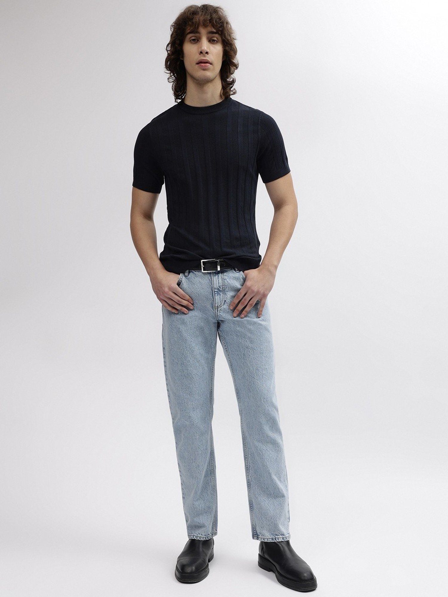 Lindbergh Navy Regular Fit T-Shirt