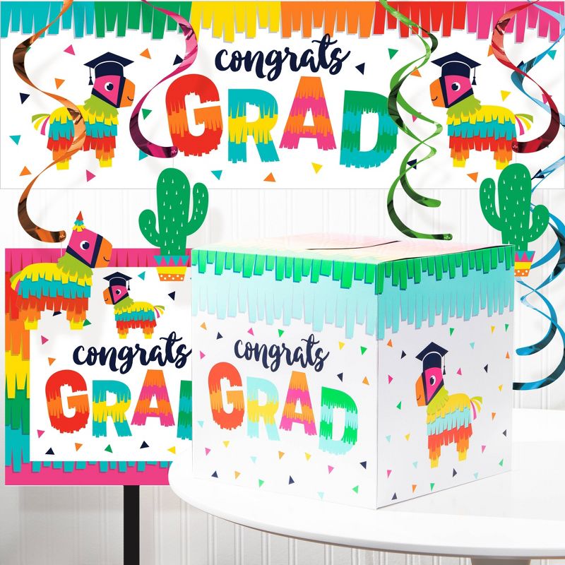 48ct Fiesta Fun "Nacho Average Grad" Grad Beverage Napkins