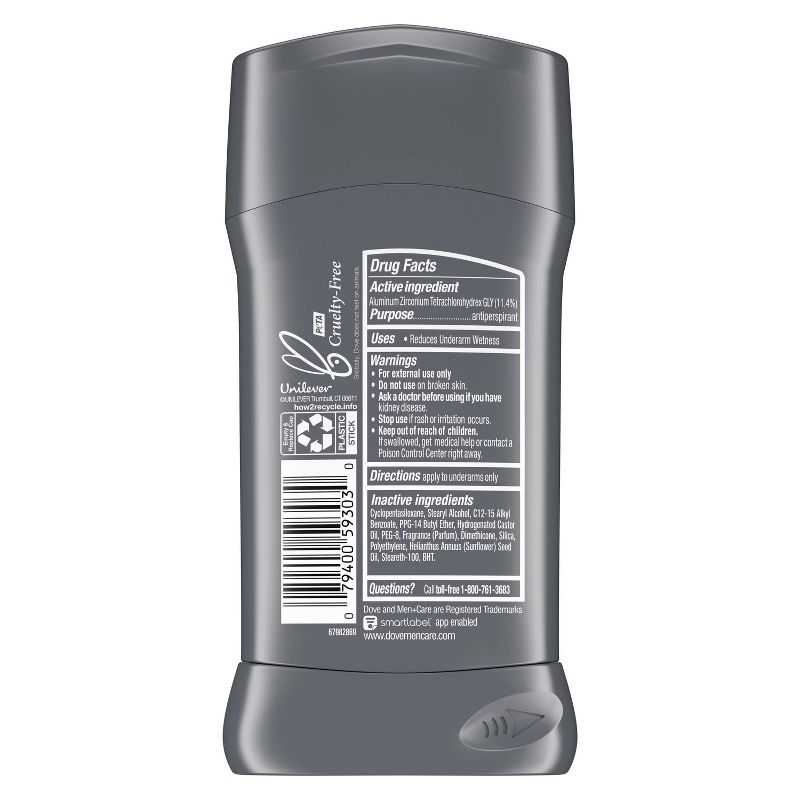 Dove Men+Care Stain Defense Clean 48-Hour Antiperspirant & Deodorant Stick - 2.7oz