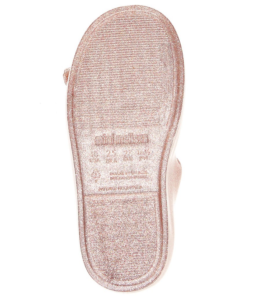 Mini Melissa Girl's Dora BB Glitter Bow Detail Mary Janes (Toddler)