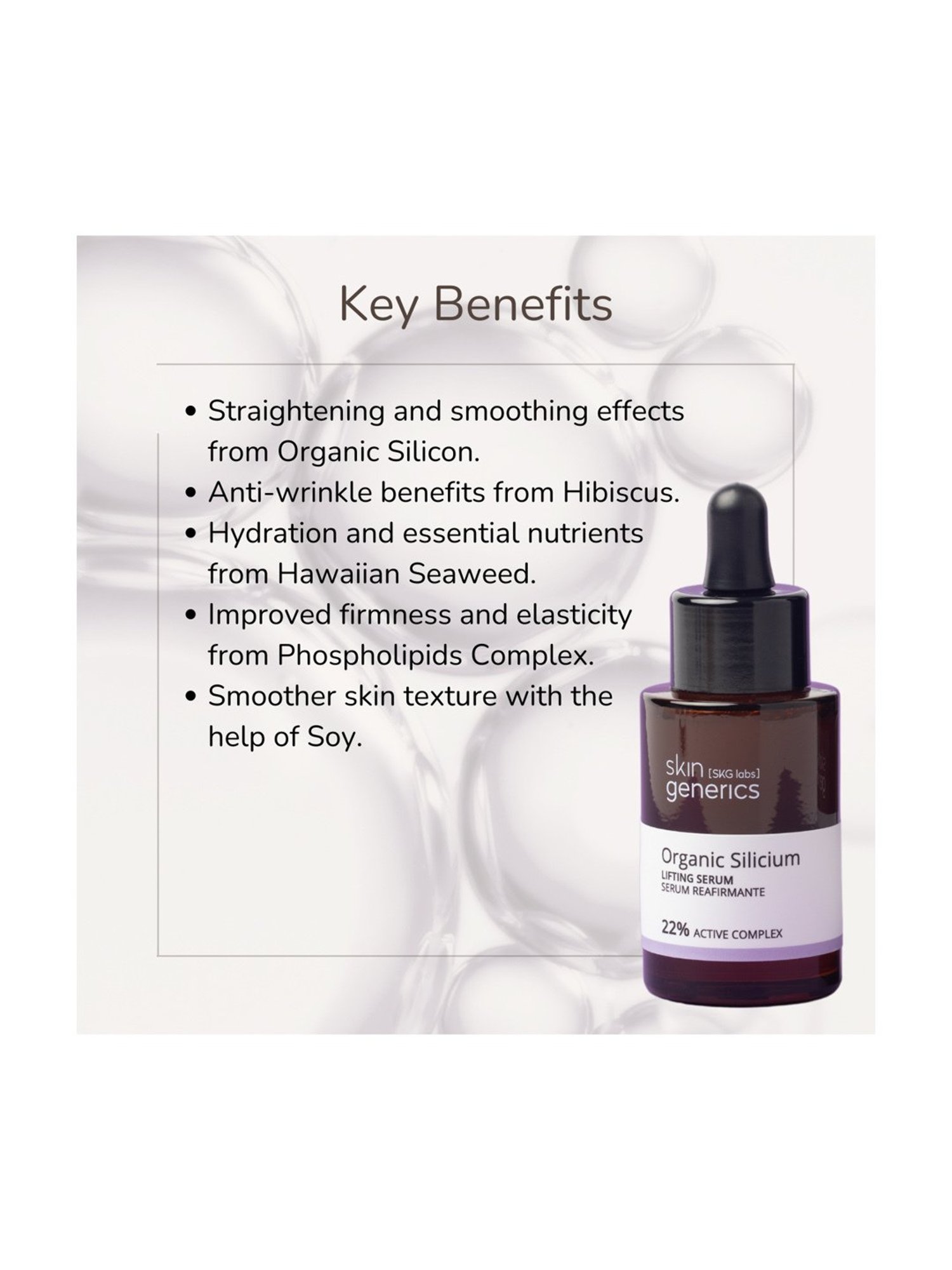 Skin Generics Organic Silicium Lifting Serum - 30 ml