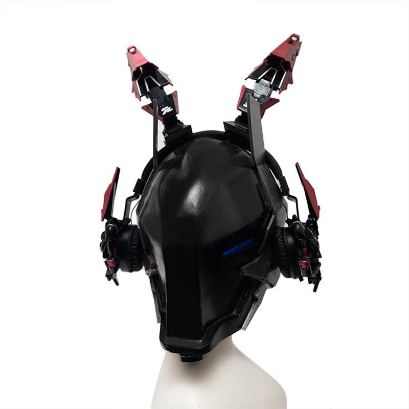 ALAMENGDA 3D Printing Hand-Painted Mech-Shaped Headset, Suitable for Game Live Broadcast, COSPLAY