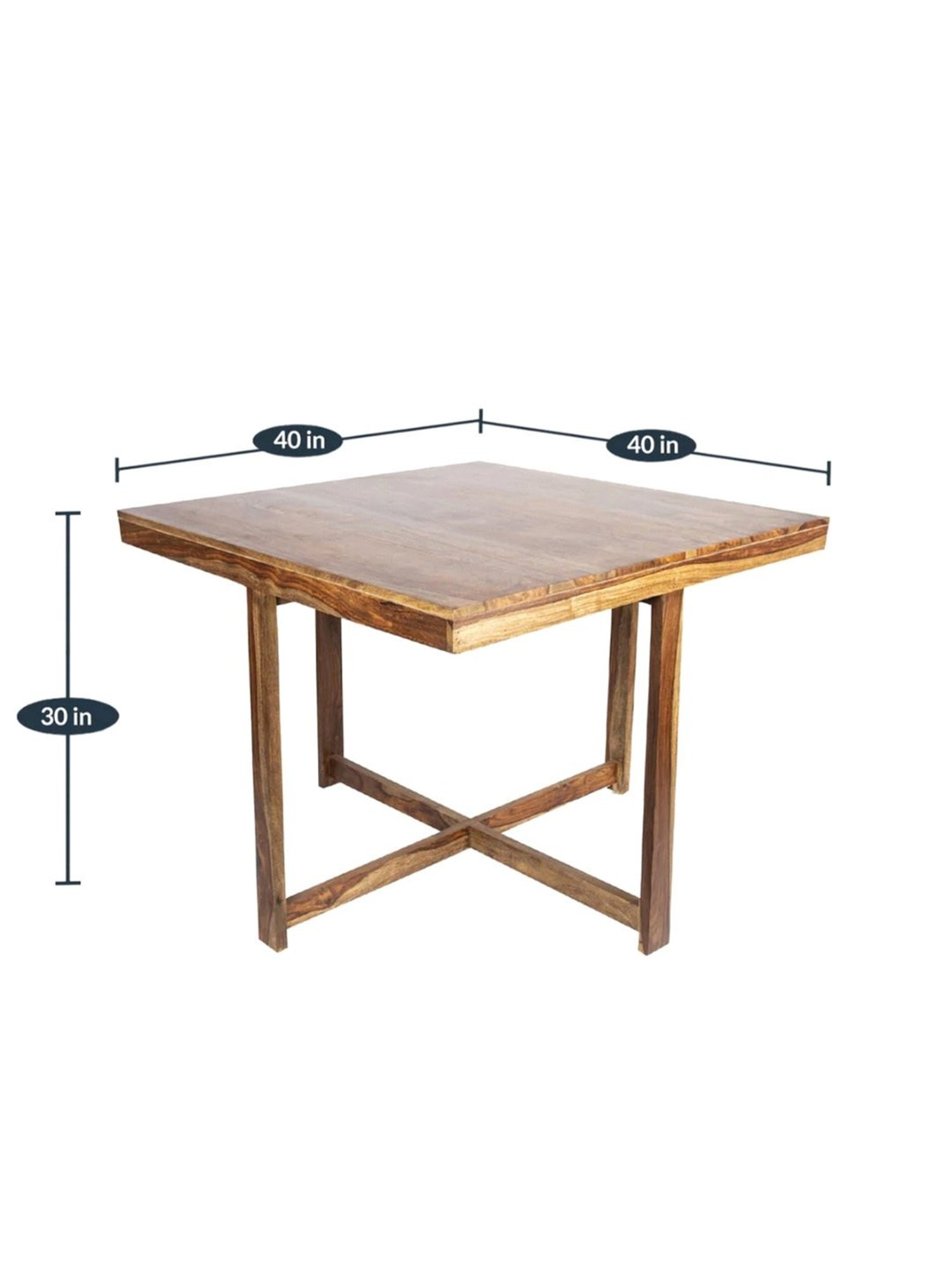 Nilkamal Olivia Brown Solid Wood - Rubberwood 6 Seater Dinning Table set