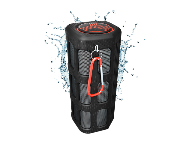 TREBLAB FX100 - Extreme Bluetooth Speaker - Loud, Rugged for Outdoors, Shockproof, Waterproof IPX4, Built-In 7000mAh Power Bank, HD Audio w/ Deep Bass, Portable Wireless Blue Tooth Microphone Mic
