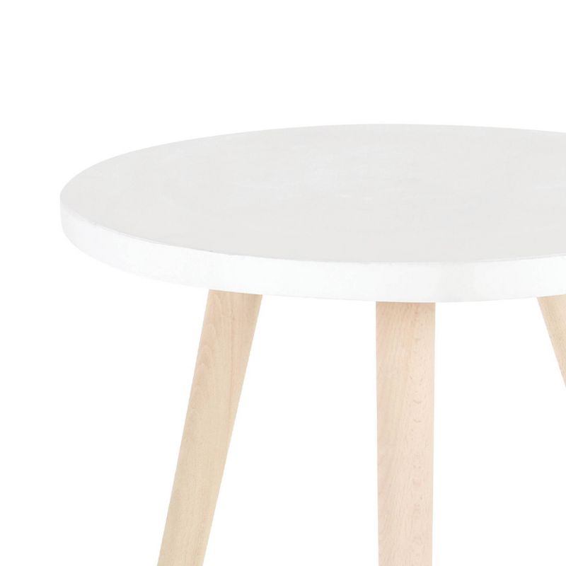 Wood Fiber Clay Patio Accent Table - Olivia & May