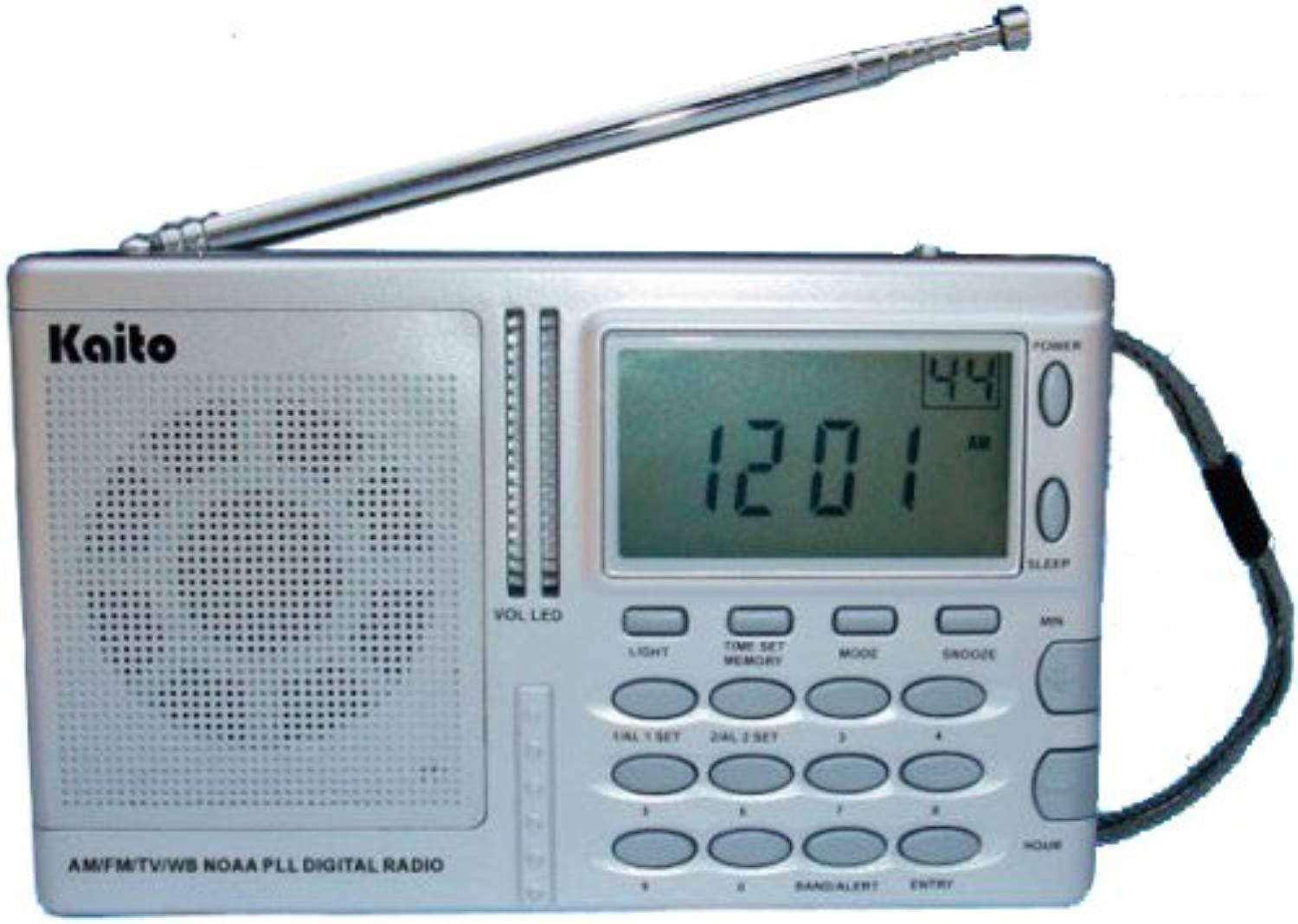 kaito ka2031 am/fm noaa wearther radio with alert & sleep/wake-up timer
