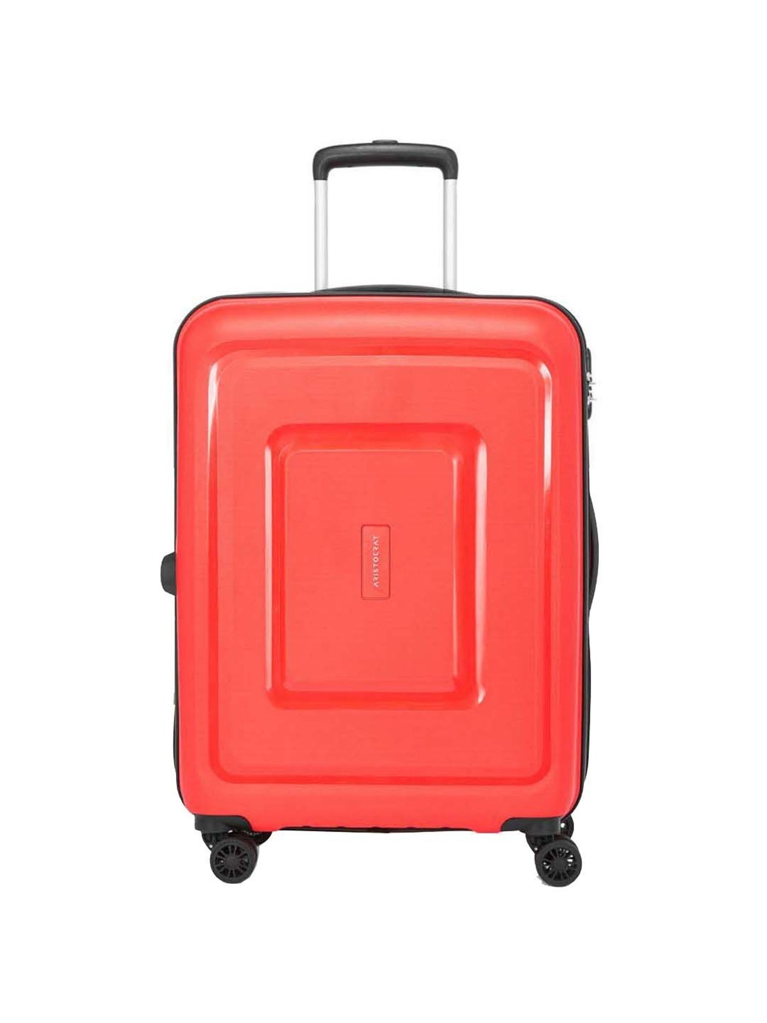 Aristocrat Endeavour Fiery Red TextuFiery Red Hard Medium Trolley Bag - 48 cm