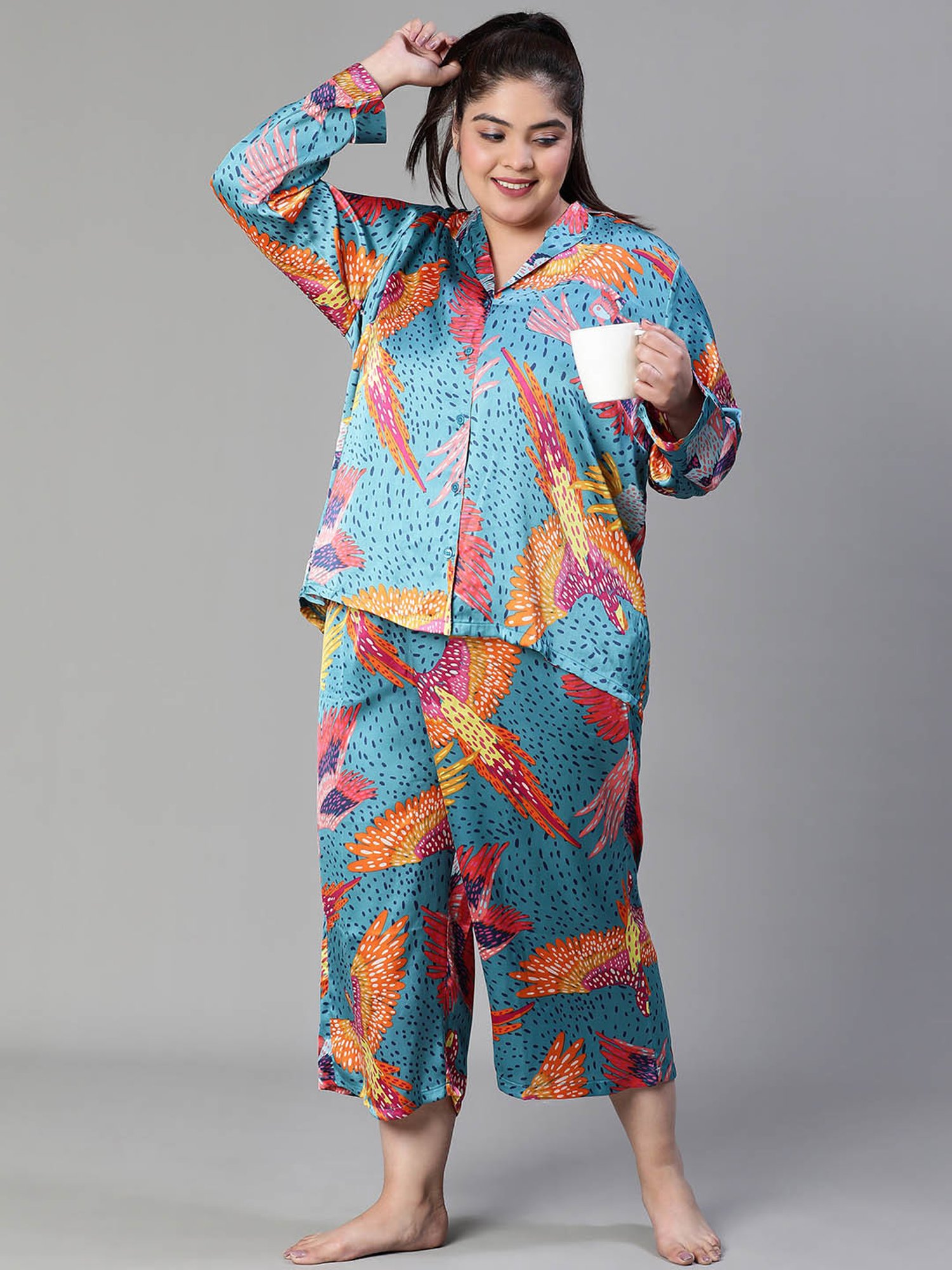 Oxolloxo Multicolor Printed Culottes