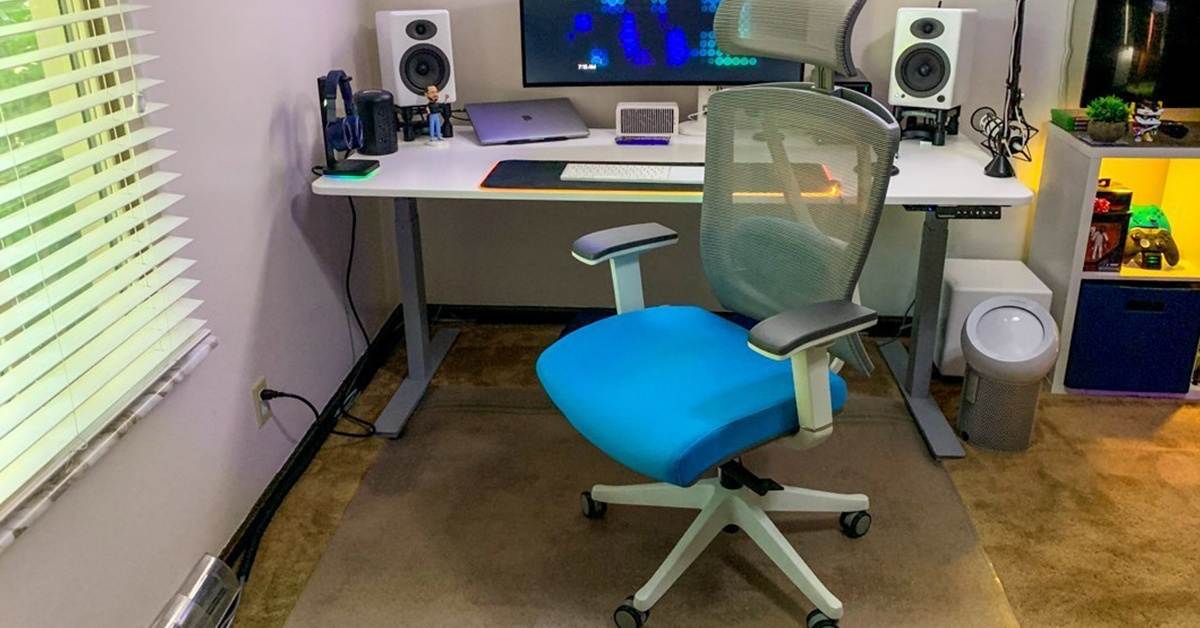 Autonomous Ergonomic Office Chair - ErgoChair Pro Baby Blue