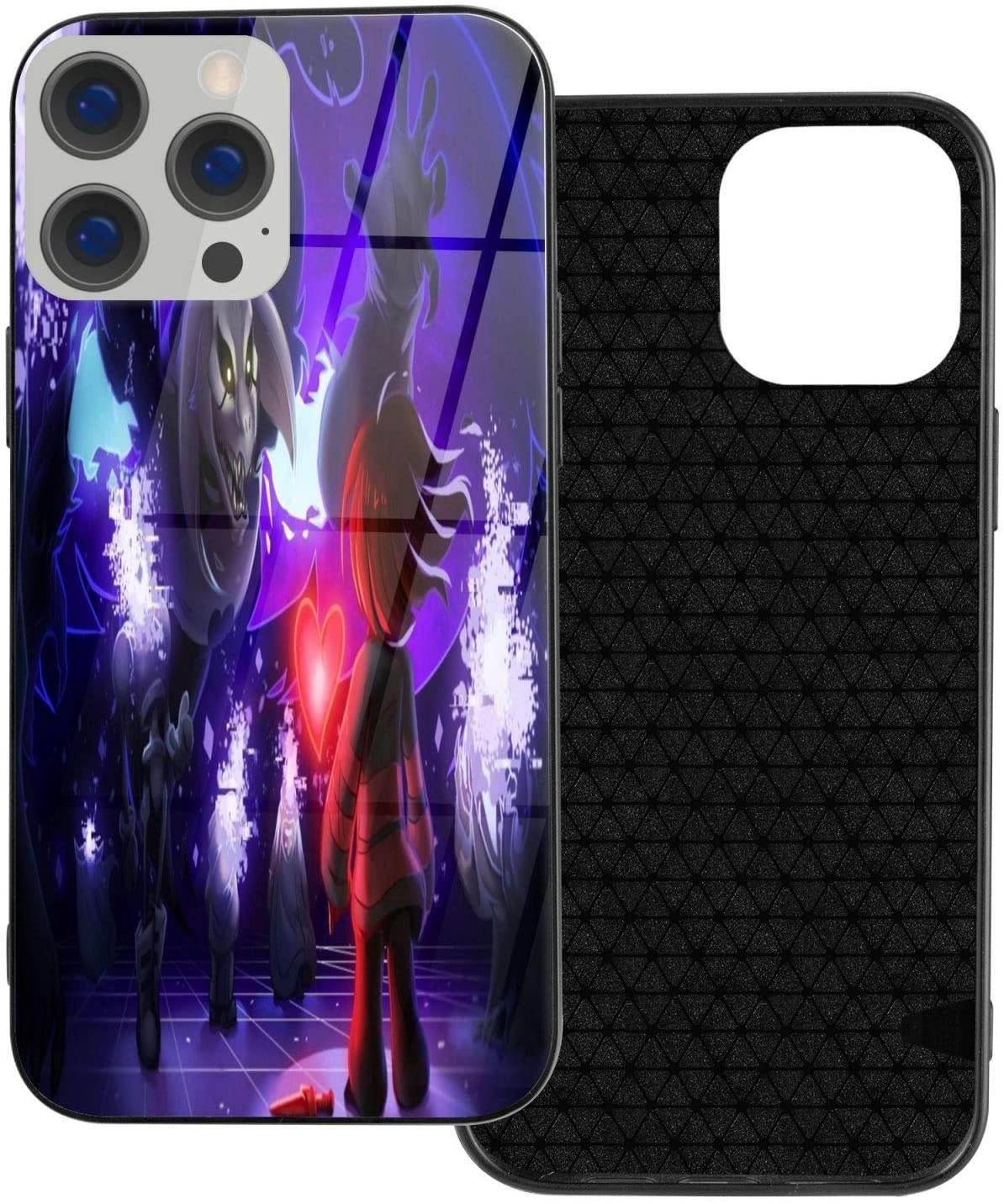 Undertale Sans Compatible with iPhone 12 Series Case Protective Shockproof Slim Soft TPU + Glass IP12-6.1