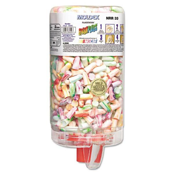 Moldex SparkPlugs PlugStation Earplug Dispenser Cordless 33NRR Asst 500 Pair