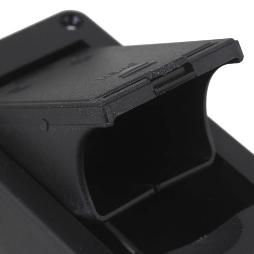 BQLZR 6.9cm Length Black Flat Mounting Battery Case Cover for Guitar Bass Music Parts