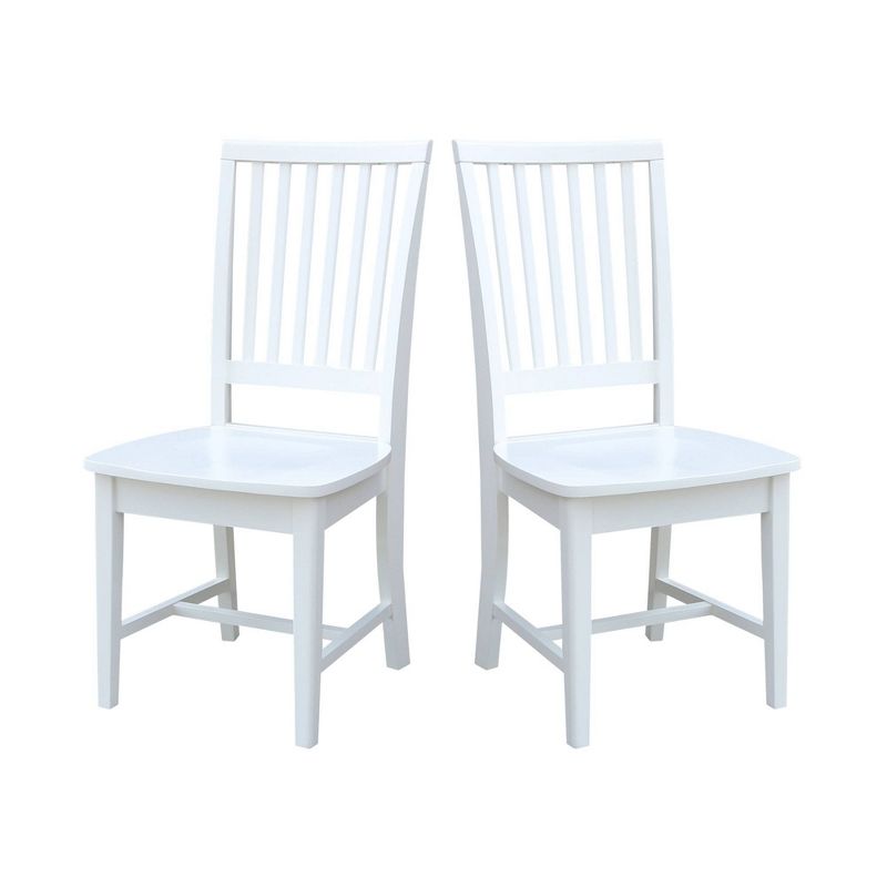 Set of 2 Mission Side Dining Chair White - International Concepts