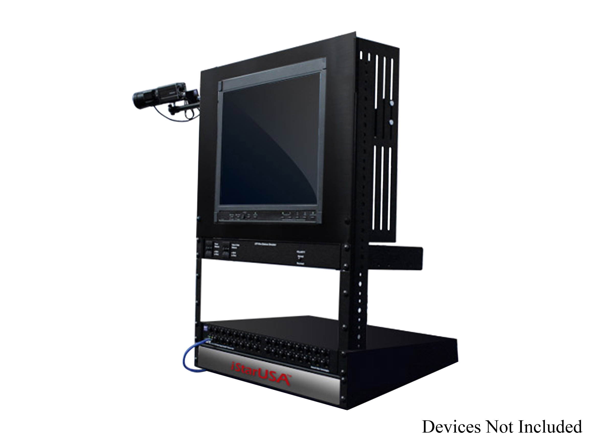 iStarUSA WUL-130B 13U Open Frame Rack Stand for Patch Panels/ Hubs/ Routers