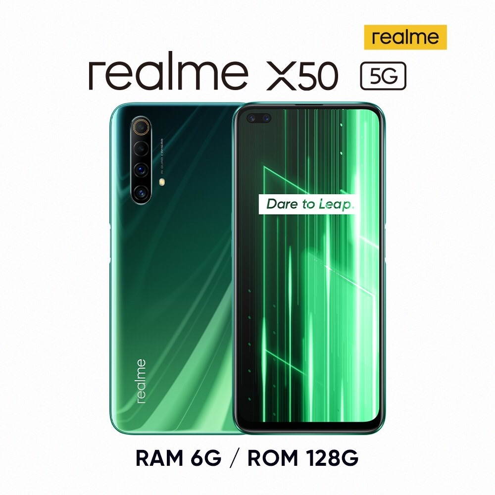 Realme X50 5G | 6G/128G | RMX2144 | Snapdragon 765G | unlocked 5G smartphone | GSM Only, No CDMA | Google Play installed | international version not CN version | Jungle Green