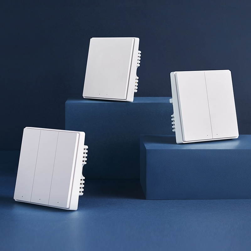 Original Hot sale Aqara Smart Wall Switch D1, Zero FireWire Three Button Version
